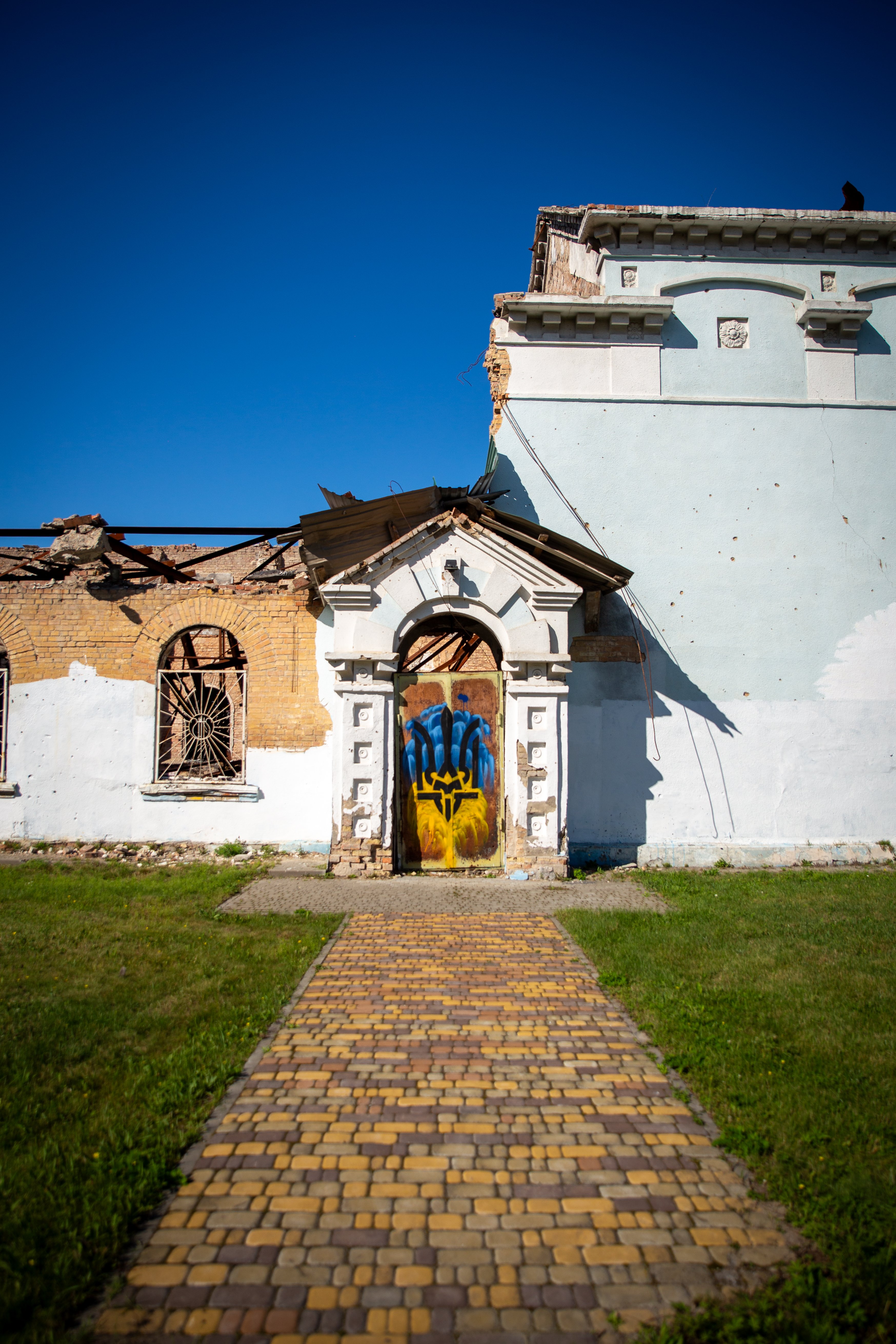 Scene from Bucha and Irpin during the trek.
